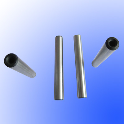 Conical pin with internal thread